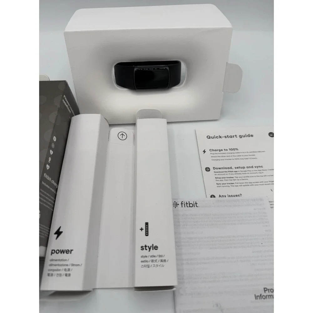 Fitbit Charge 5 Activity Tracker - Black Tested New Charger No charging box